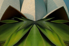 New Dehli. Bahai Lotus Temple. Hommage to Parivis Shaba